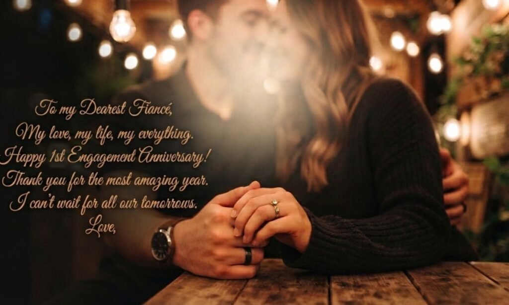 1st Engagement Anniversary Wishes For Fiance_