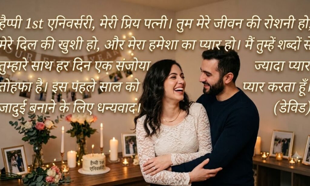 1st anniversary wishes for wife