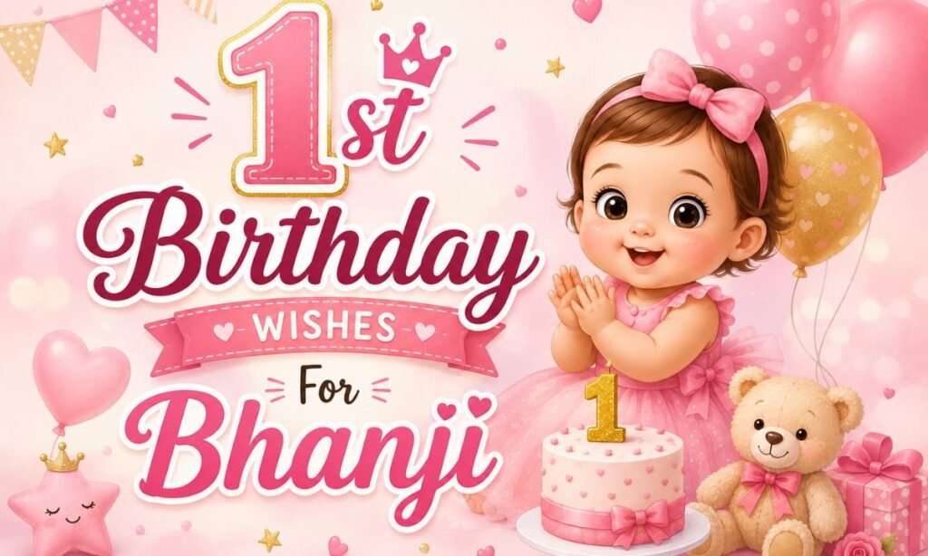 1st birthday wishes for bhanji