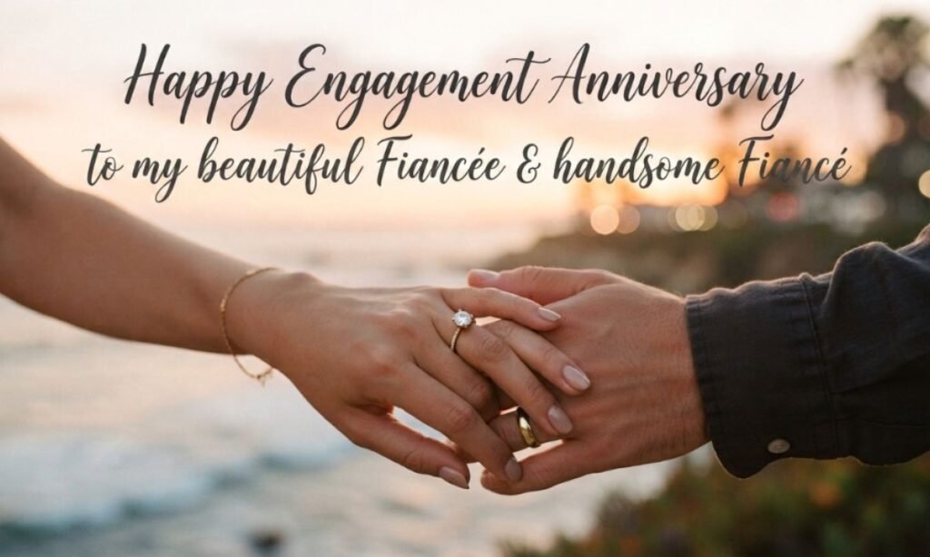 _Engagement Anniversary Wishes for Fiancé Fiancée