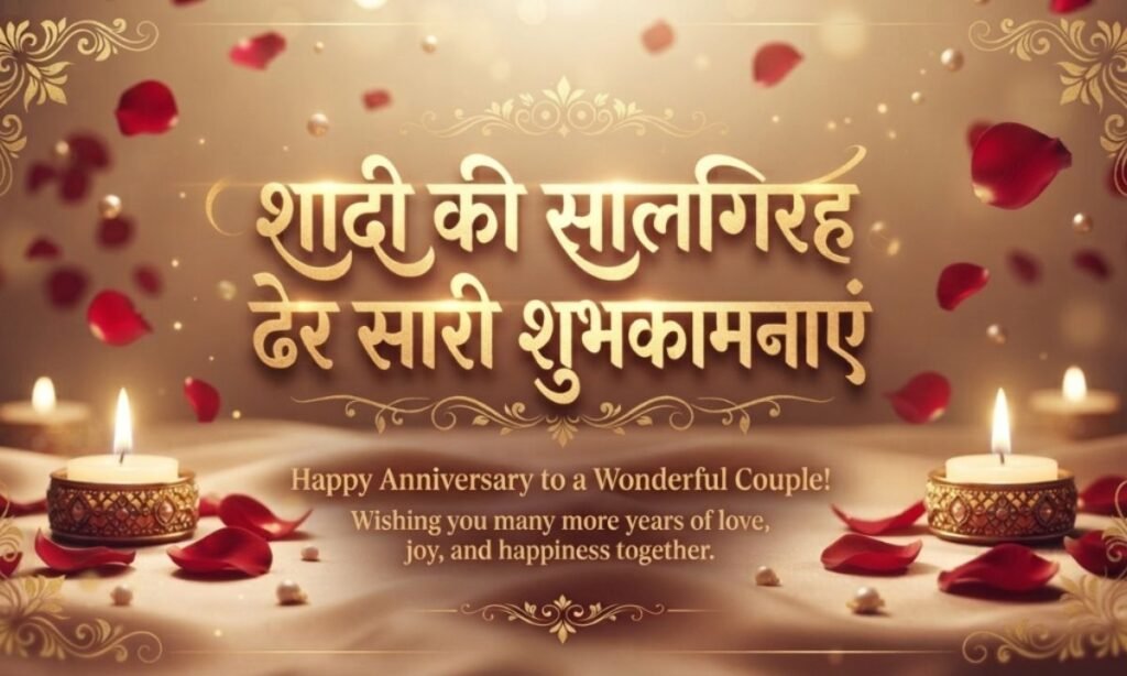 Happy Anniversary Wishes In Hindi For Couple