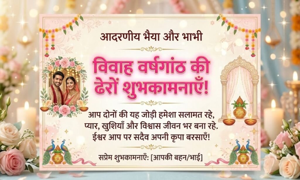 Happy Anniversary Wishes In Hindi bhaiya bhabi