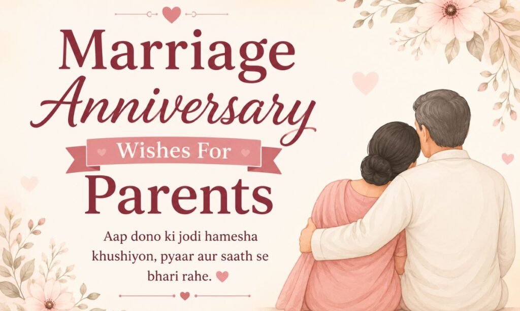 Marriage Anniversary Wishes For Parents In Hindi_