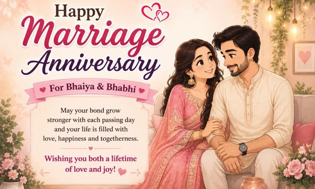 Marriage Anniversary Wishes In Hindi Bhaiya Bhabhi