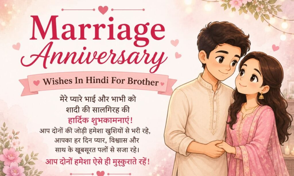 Marriage Anniversary Wishes In Hindi For Brother