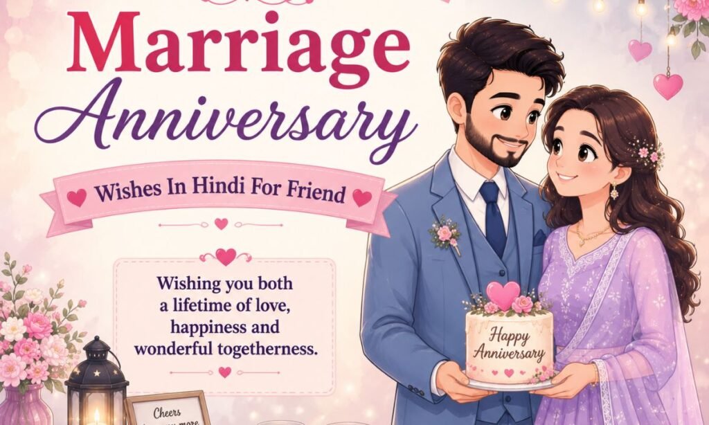 _Marriage Anniversary Wishes In Hindi For Friend