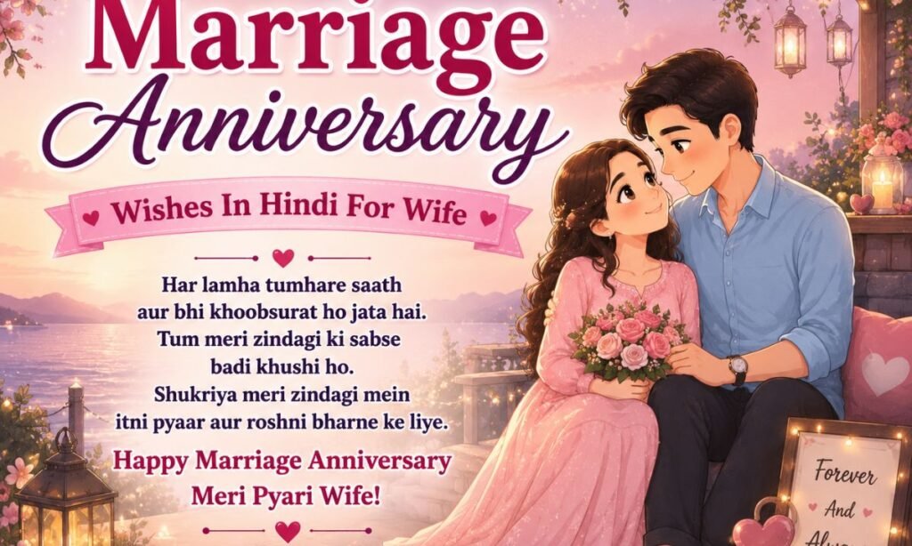 _Marriage Anniversary Wishes In Hindi For Wife