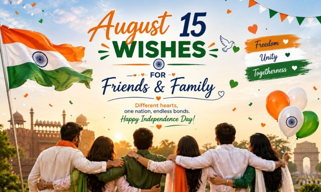 15 august wishes friends & family