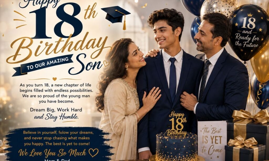 18th birthday wishes for son