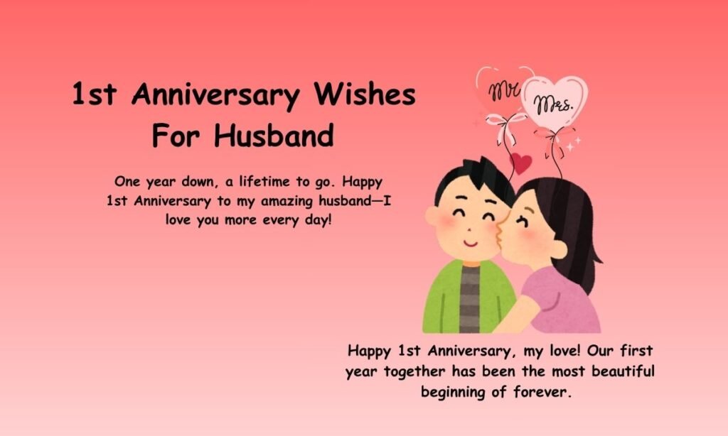 1st Anniversary Wishes For Husband