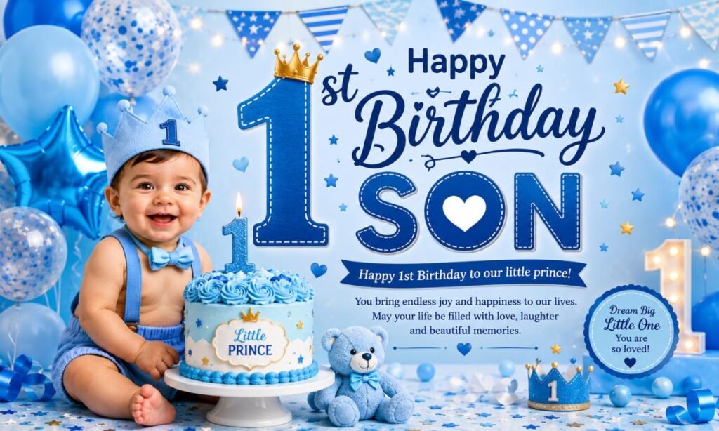 1st birthday wishes for son