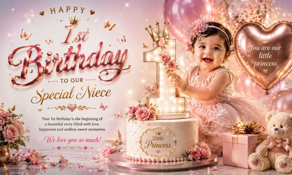 1st happy birthday to niece