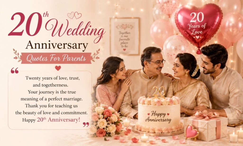 20th Wedding Anniversary Quotes For Parents