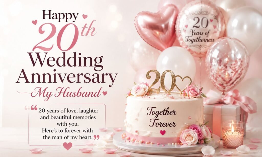 20th Wedding Anniversary my husband