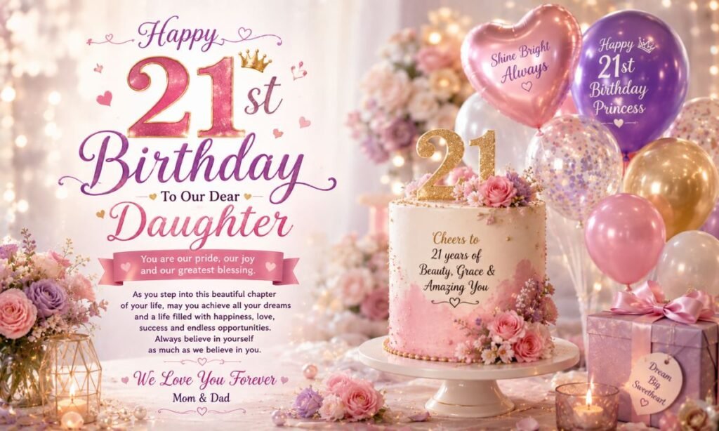 21st birthday wishes for daughter