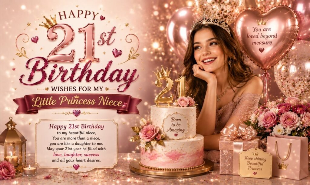 21st happy birthday to niece