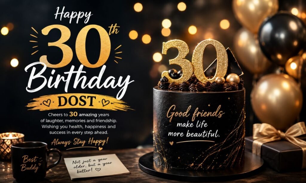 30th Birthday wish for friend