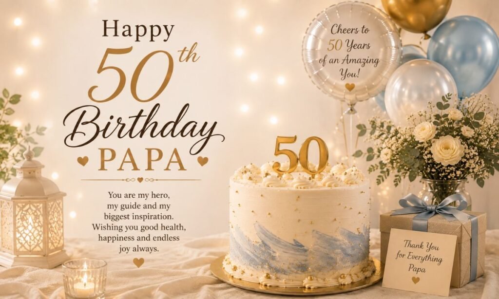 50th birthday wishes for papa