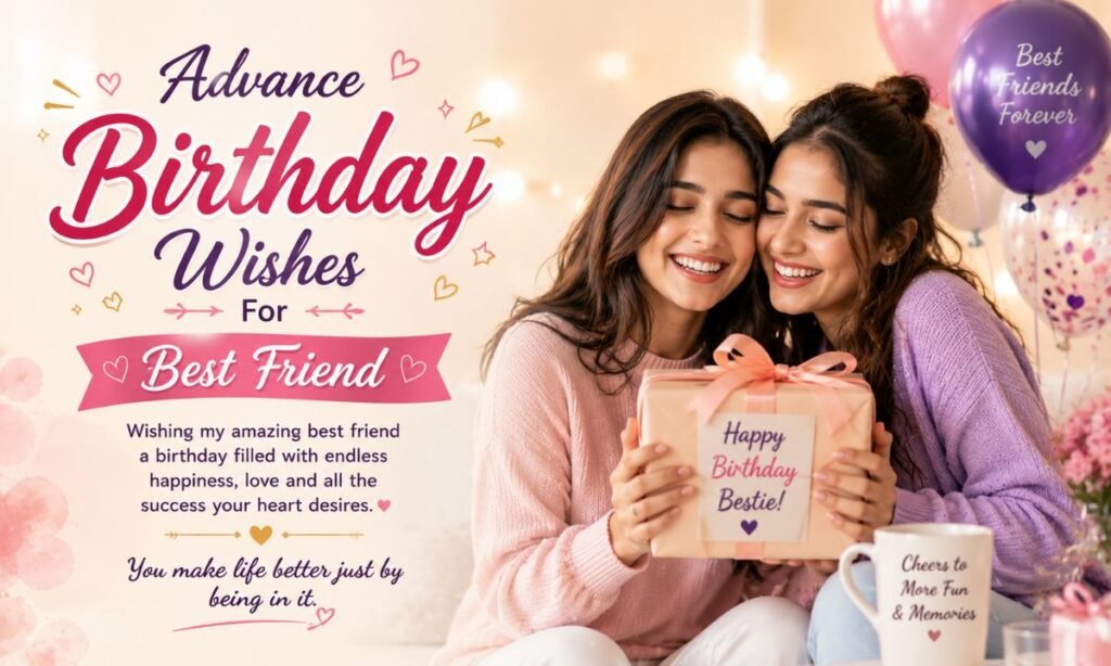 Advance Birthday Wishes For best friend