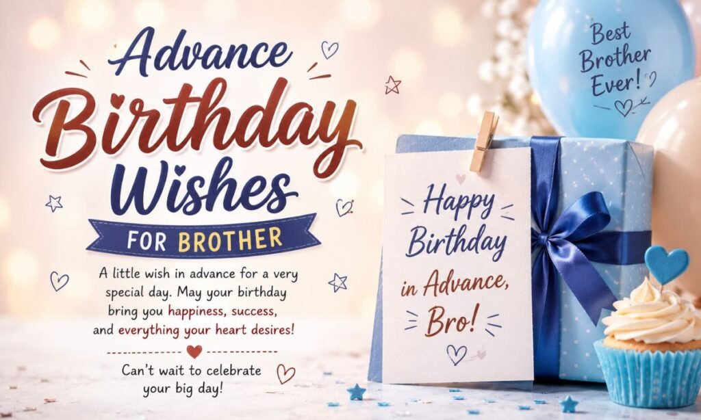 Advance birthday wishes for brother