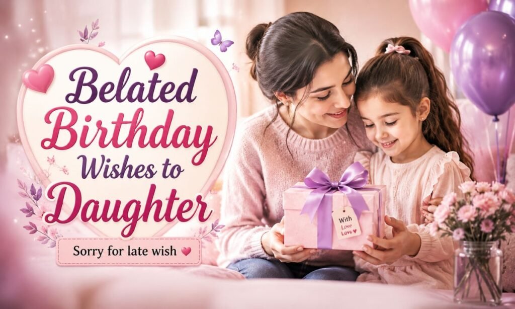 Belated birthday wishes for daughter