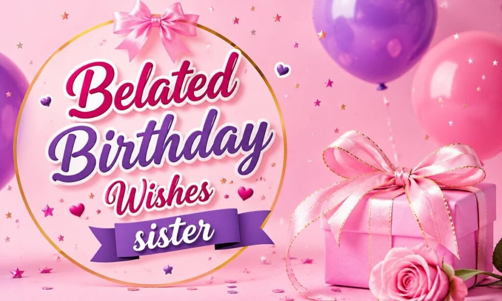 Belated birthday wishes for sister