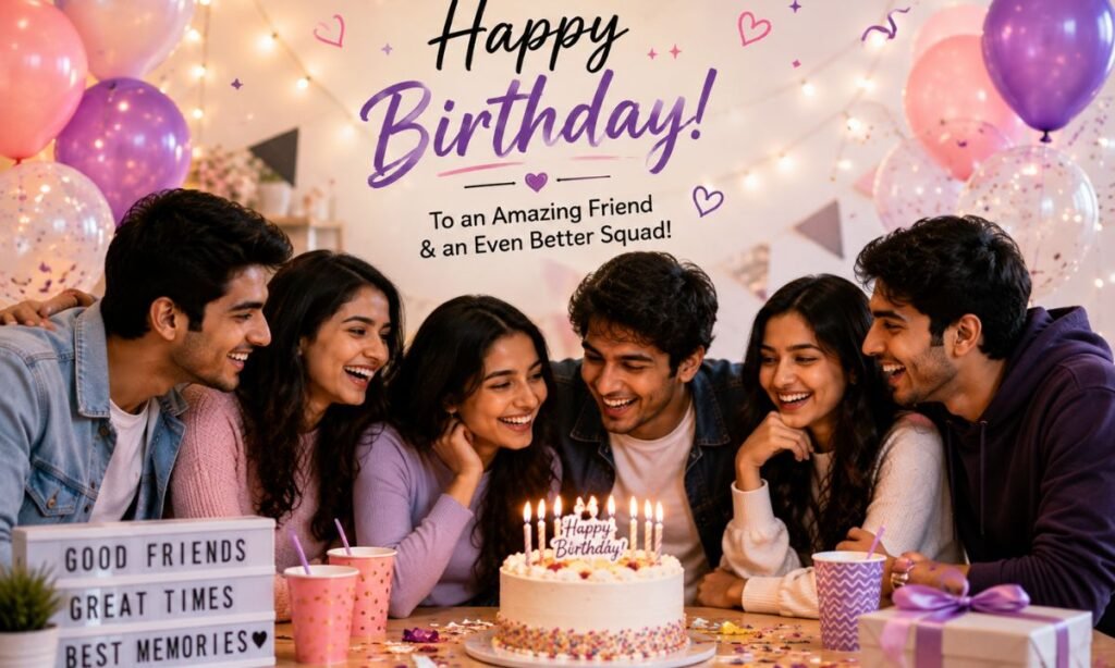 Birthday wish form group friend