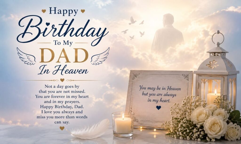 Birthday wishes for father in heaven