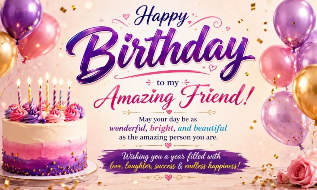 Birthday wishes for friend