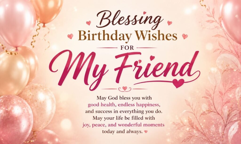 Blessing birthday wishes for friend