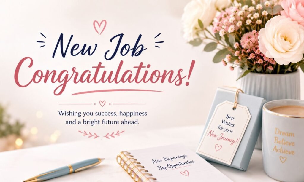Congratulations new job