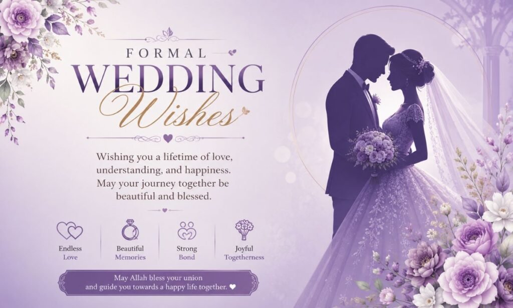 Formal wedding wishes