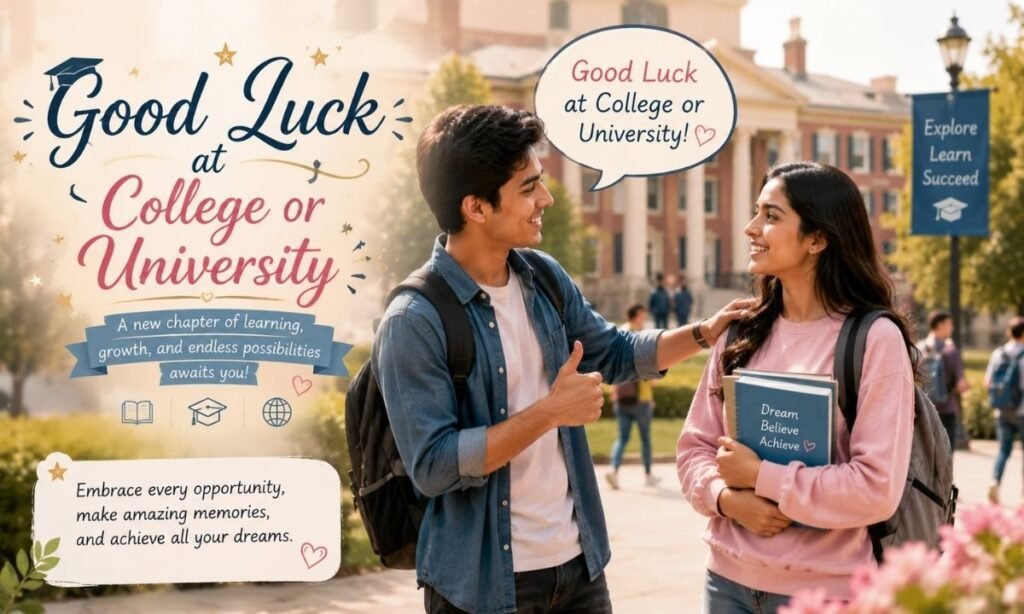 Good Luck at College or University