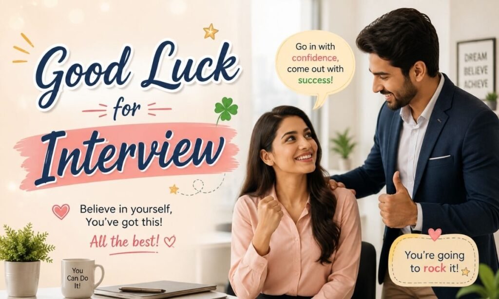 Good Luck for Interview