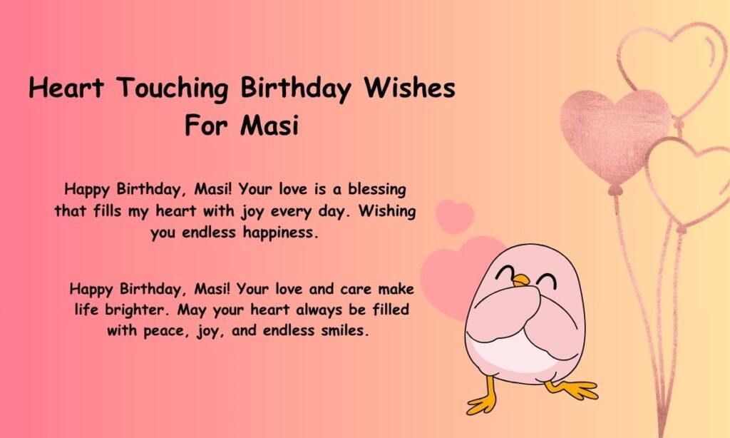 Heart Touching Birthday Wishes For Masi 