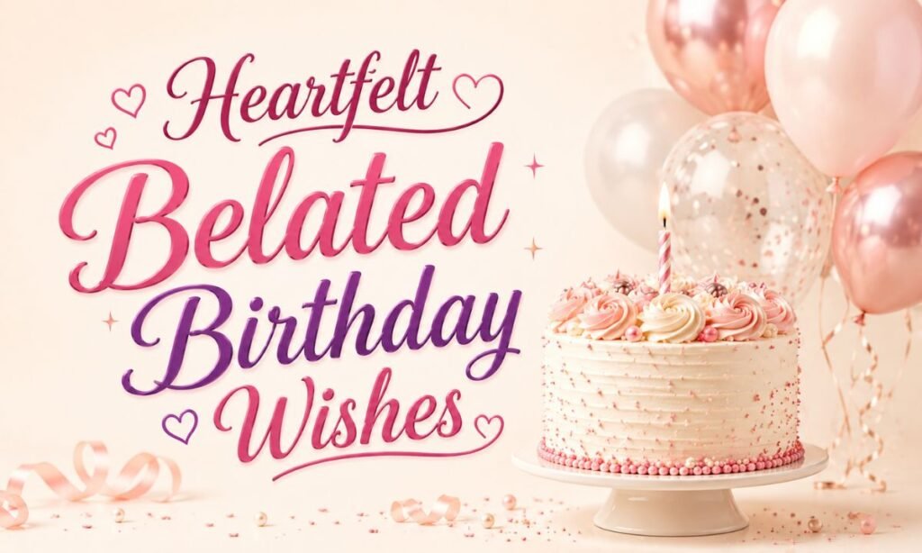 Heartfelt Belated birthday wishes