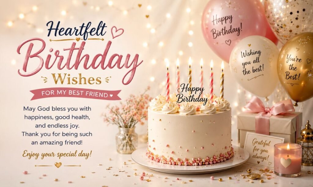 Heartfelt Birthday Wishes for Best Friend 