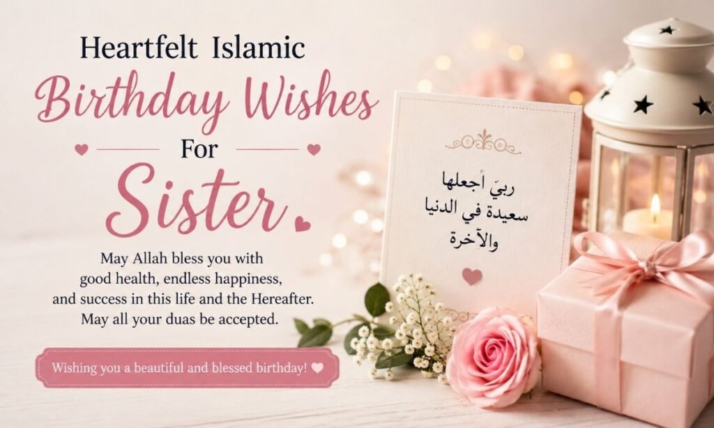 Heartfelt Islamic Birthday Wishes For Sister