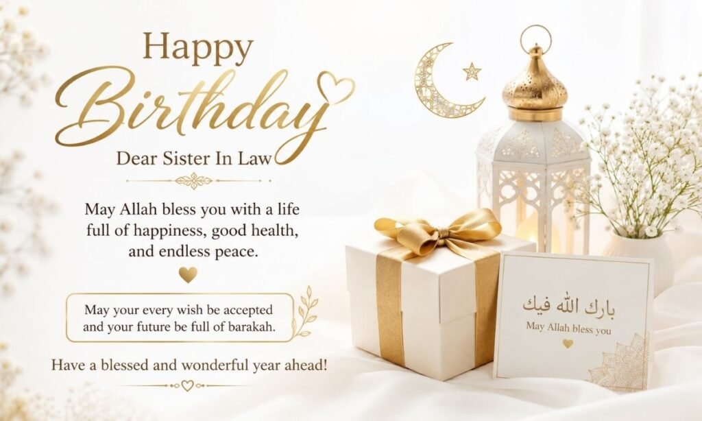 Islamic Birthday Wishes For Sister In Law