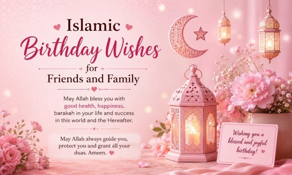 Islamic Birthday Wishes for Friends and Family