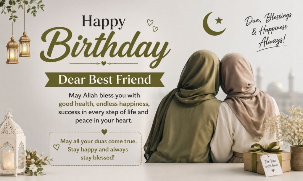 Islamic birthday wishes for best friend