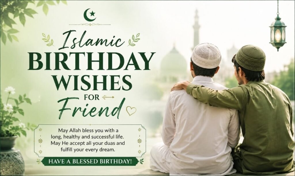 Islamic birthday wishes for friend boy