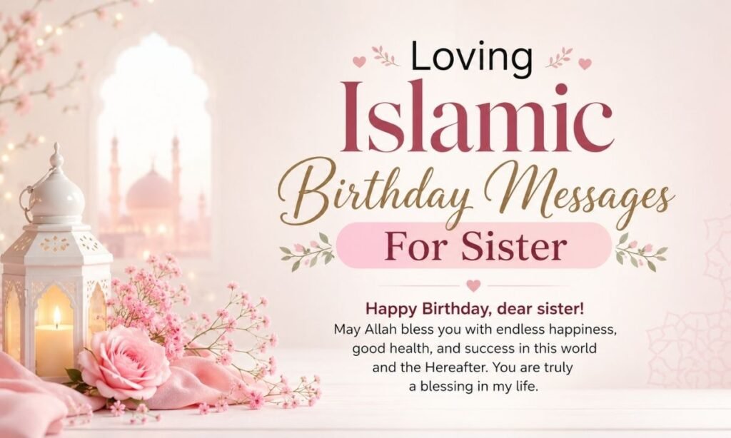 Loving Islamic Birthday Messages For Sister