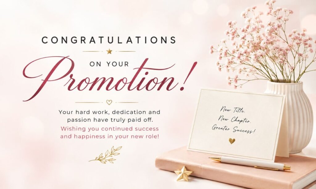 Promotion Congratulations Wishes