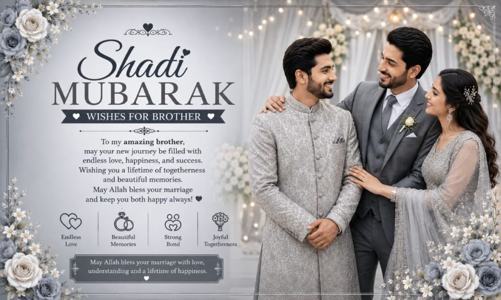 Shadi Mubarak Wishes For brother