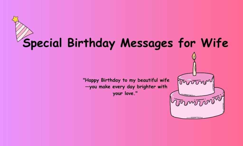 Special Birthday Messages for Wife