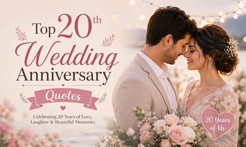 Top 20th Wedding Anniversary Quotes