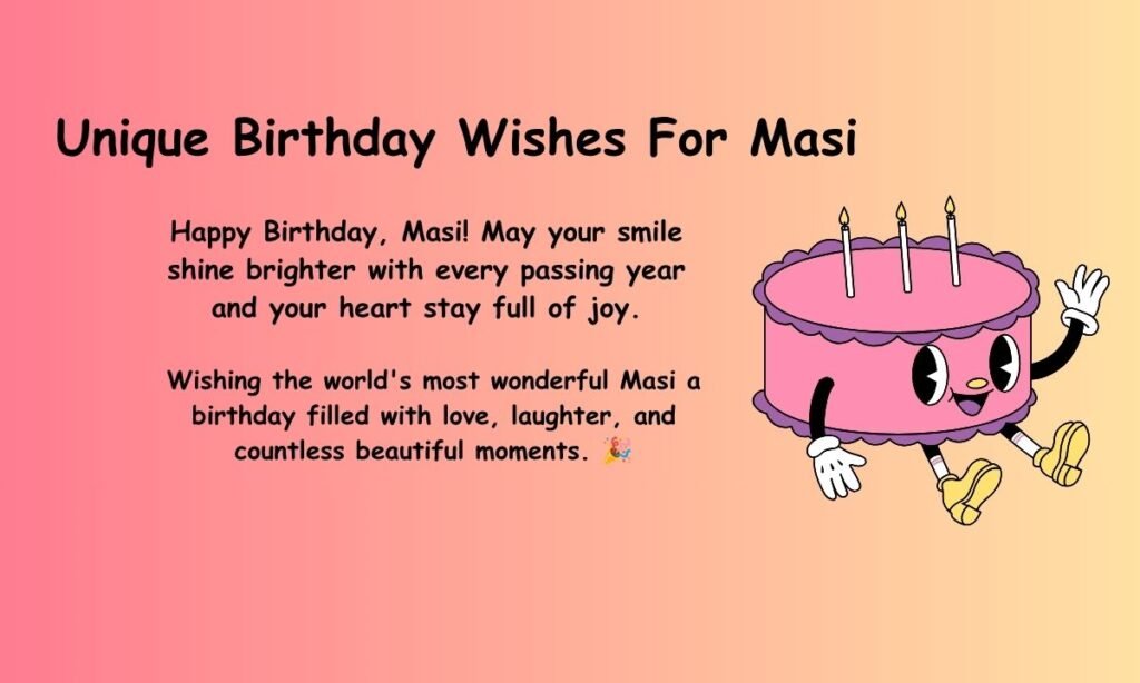 Unique Birthday Wishes For Masi