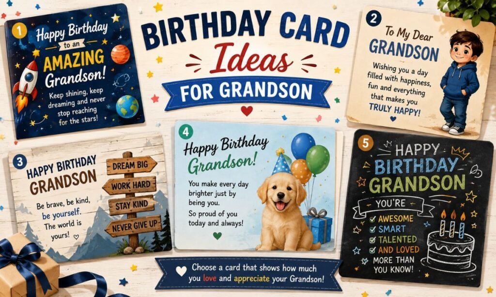 birthday card ideas for grand son