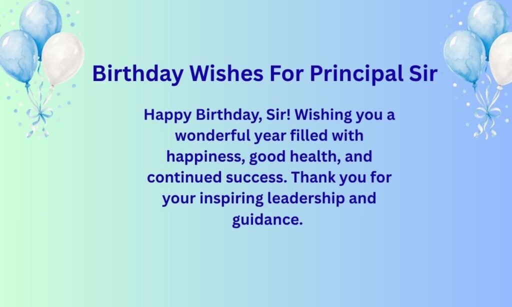 _birthday wish for principle sir